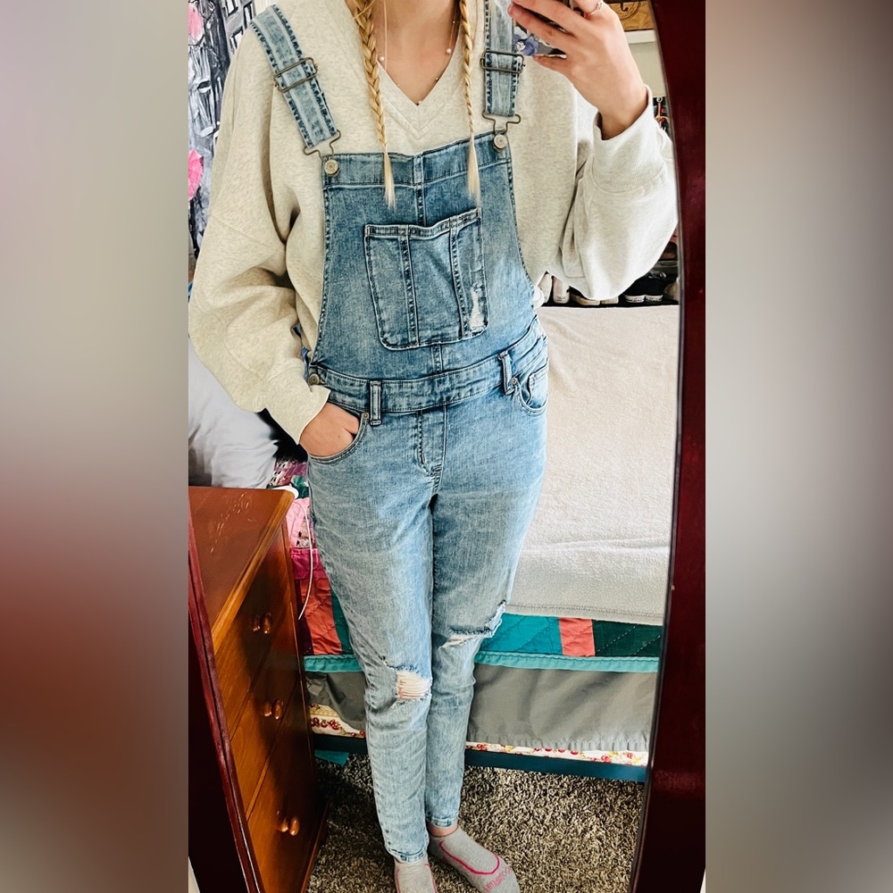 Boyfriend Ripped Pant Overall